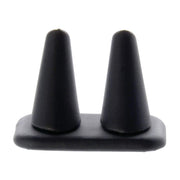Two Prong Ring Posts Black Leatherette by Retail Resource – Model SAM2-BLACK