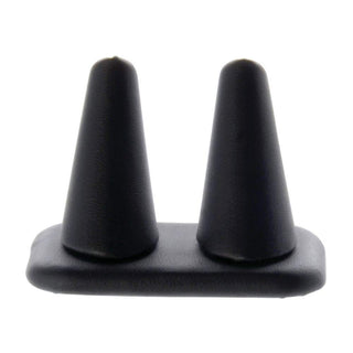 Two Prong Ring Posts Black Leatherette by Retail Resource – Model SAM2-BLACK