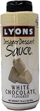 Lyons White Chocolate Designer Dessert Sauce (Pack of 12 Bottles)