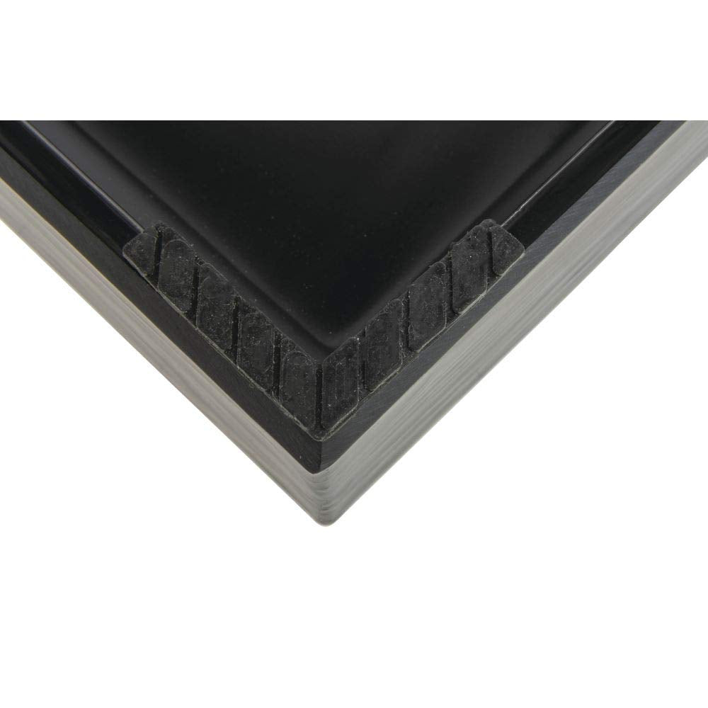 Cerve Collection Black Melamine Replacement Top for Rectangular Riser - 10 1/2"L x 6 2/5"W by HUBERT – Melamine, Black, Model 98771