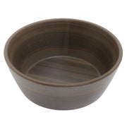 Serving Bowl with Acacia Finish - 6"Dia x 2 1/4"H by HUBERT – Melamine, Acacia, Model M2330-ACACIA