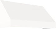 Awntech 6' New Yorker (76.5"-16"-30") Fixed Awning with Rigid Valance, White