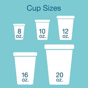 12 oz Foam Cup (Case of 1000) by DART – 12 Ounces, Foam,Styrofoam, White, Model 12J16
