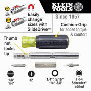 KLEIN TOOLS Screwdriver/Nut Driver / Solid / One Size Nut Drivers
