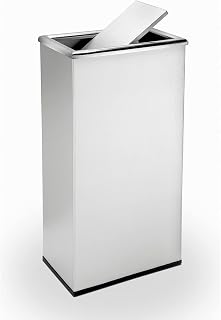 Commercial Zone Products Precision Series Rectangular Waste 13.5gal Receptacle with Flipper Door (780829)
