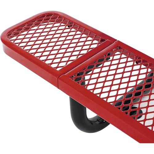 Global Industrial Red / Industrial / 96 inches x 30 inches x 29.5 inches Picnic Tables