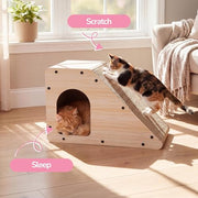 THE LICKER STORE Oak Wood Finish / 23.63" / Modern Scratching Posts