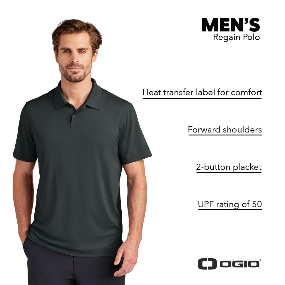 Unisex Regain Polo - Athletic Polo Shirt by OGIO – Arctic Mist, Model OG170