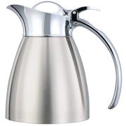 Carafe, 10 Ounce Capacity, Brushed Finish & Polished Accents (Case of 6) by Service Ideas – 10 Ounces, Stainless Steel, Pack of 6, Model 982C03BS