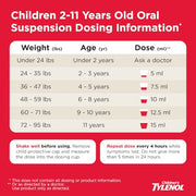 Tylenol Cherry Dye Free / 4 Ounce / Cherry (Dye-free) Acetaminophen