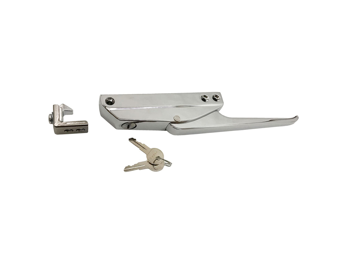 Straight Handle Edgemount Latch (with Key) by Kason – Model 174C-01