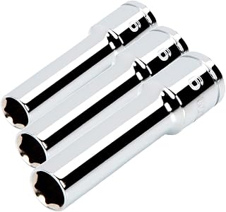 TEKTON 3/8 Inch Drive x 9 mm Deep 6-Point Socket | SHD13109 (Pack of 3)