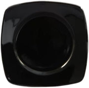 CAC China R-SQ6-BLK Round In Square Plate Black 6 7/8" Stoneware Square, Color, Set of 36