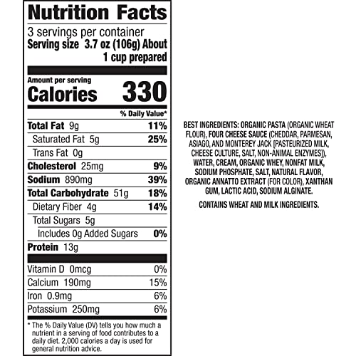 Annie's Homegrown Four Cheese / 11.3 Ounce (Pack of 12) / Natural Macaroni & Cheese