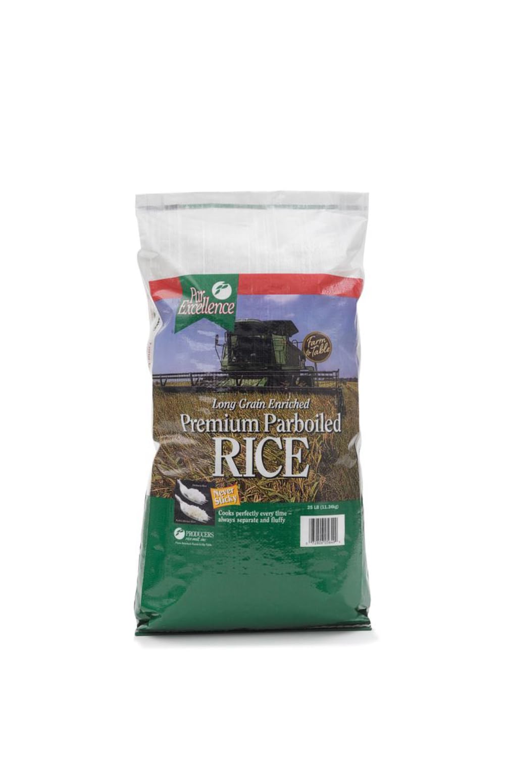 Parexcellence Parboiled Rice Bag by Producers Rice – 13 x 18 x 4.25 inches, Model R1PX25510