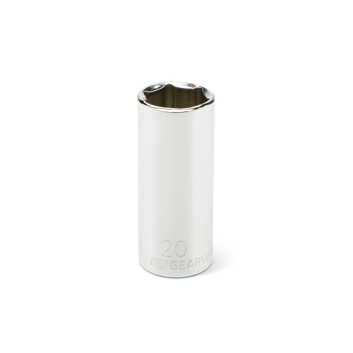 3/8" Drive 6 Pt. Deep Socket by GEARWRENCH – 20mm, Alloy Steel, Silver, Model 80406
