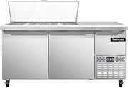 CRA68-18M Mighty Top Refrigerated Base Sandwich Unit, 68" W, With 18 Pan Openings