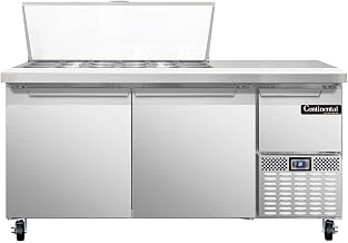 CRA68-18M Mighty Top Refrigerated Base Sandwich Unit, 68" W, With 18 Pan Openings