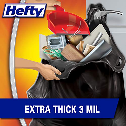 Hefty 26 Count (Pack of 1) / Black / 42 Gallon - 26 Count Trash Bags