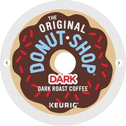 The Original Donut Shop Dark, Single-Serve K-Cup Pods, Dark Roast Coffee, Packaging may vary, 144.0 Count, Pack of 1