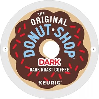 The Original Donut Shop Dark, Single-Serve K-Cup Pods, Dark Roast Coffee, Packaging may vary, 144.0 Count, Pack of 1
