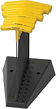 Bondhus 15390 9-Inch Length, Hex T-Handles with Stand, 3/32-to-3/8-Inch Sizes, 10 Piece Set
