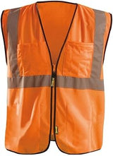 OccuNomix ANSI/ISEA 107-2020 Class 2 Type R Mesh Surveyor Vest - Reflective Safety Vest with Pockets, Dual Sizes (S/M-4X/5X)