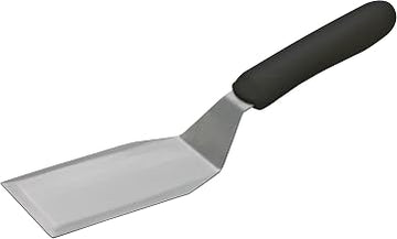 Winco 5" x 3" Black Griddle Spatula/Turner