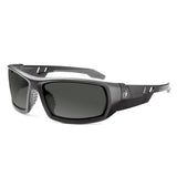 Skullerz Odin Safety Sunglasses by Ergodyne – Matte Black Frame, Nylon, Matte Black Frame, Smoke Lens, Model 50430