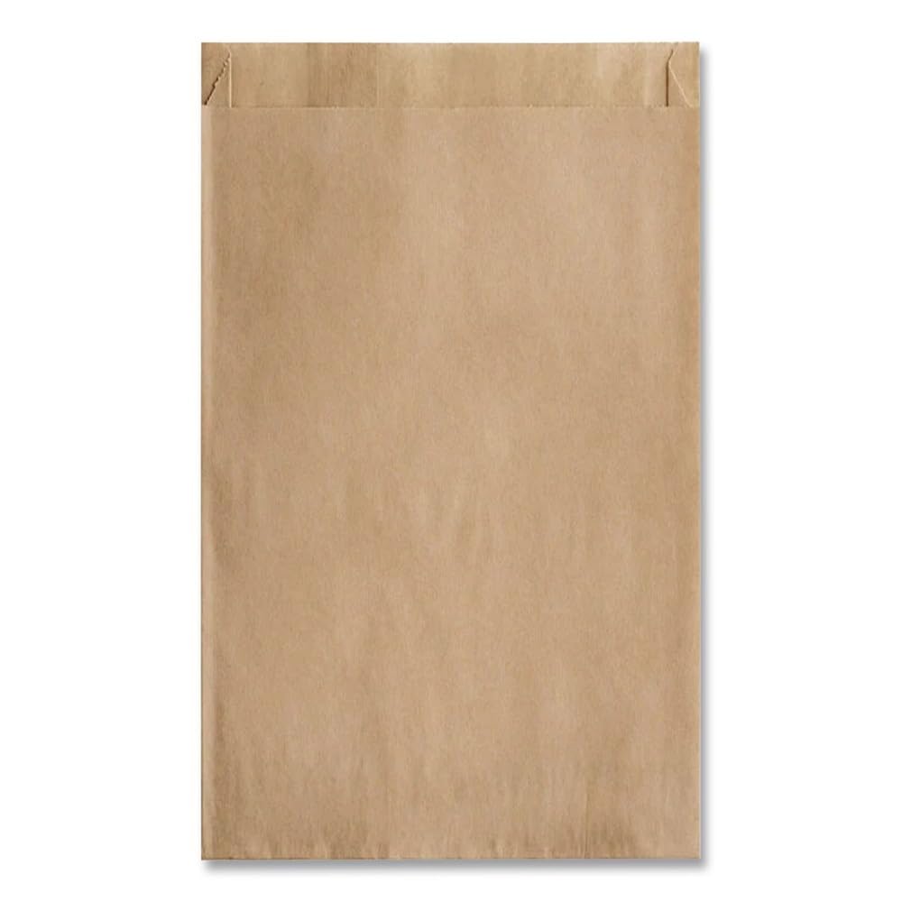 Bagcraft Papercon Bagcraft 300100 EcoCraft 6.5 in. x 8 in. Grease-Resistant Sandwich Bags - Natural (2000/Carton)