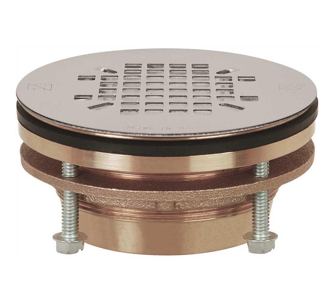 Manufacturing Jackrabbit Shower Drain by Sioux Chief – Brass Body And Stainless Steel Strainer, Gold, Model 827-2J