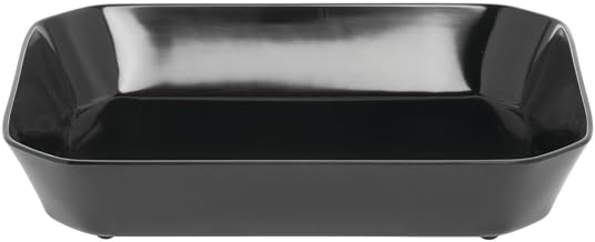HUBERT Black Octagon Serving Bowl - 11 4/5"L x 10"W x 2 1/10"H