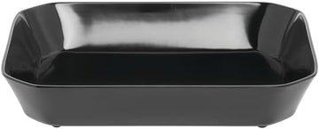 HUBERT Black Octagon Serving Bowl - 11 4/5"L x 10"W x 2 1/10"H