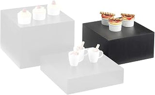 Cal-Mil 432-6-96 Cube Riser, 6" Height, 12" Width, 12" Length, Midnight Bamboo