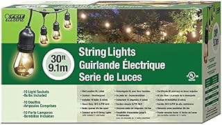 Feit Electric 72041 String Light Set, 15 Bulbs, 11-Watts, 30-Ft. - Quantity 4