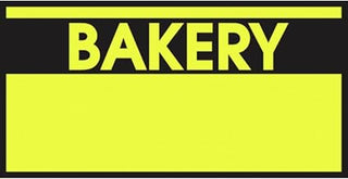 Monarch Yellow Labels with Reversed Black Print Bakery for 1110 1-Line Pricing Gun - 19mmL x 10mmH, 16 Sleeves