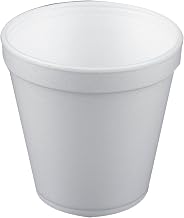 Dart 12SJ20 4.2" Top And 2.7" Bottom Diameter, 3.2" Height 12 oz Insulated Squat Foam Container
