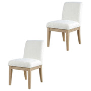 Solid Wood Upholstered Parsons Dining Chairs Set of by Starlight Canyon Home – Acacia, Brown, Pack of 2