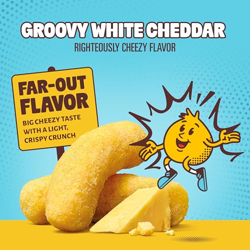 HIPPEAS Groovy White Cheddar / 4 Ounce (Pack of 1) / Basic Puffed Snacks
