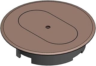 Carlon E97DSC Round Duplex Receptacle Cover, Diameter: 5", Non-Metallic