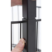 3-Tier Dump Bin - 18"Dia x 49 12/25"H by HUBERT – Metal, Black, Model 60807