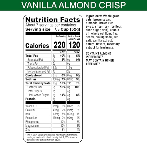 Bear Naked V'Nilla Almond / 12 Ounce (Pack of 6) / 6 Granola