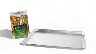 Naturals Half Sheet with Recipe Booklet by Nordic Ware – Hafl Sheet + Recipe Booklet, Aluminum, Natural, Model 43219AMZM