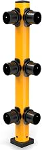 Global Industrial Corner Post for Protective Plastic Guard Rails, 60"H, Yellow