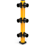 Corner Post for Protective Plastic Guard Rails by Global Industrial – Plastic, Yellow, Model 60PGP-CON