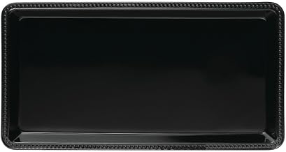 Elite Global Solutions M1582-B Black Melamine Serving Tray 15"L x 8"W x 2"H