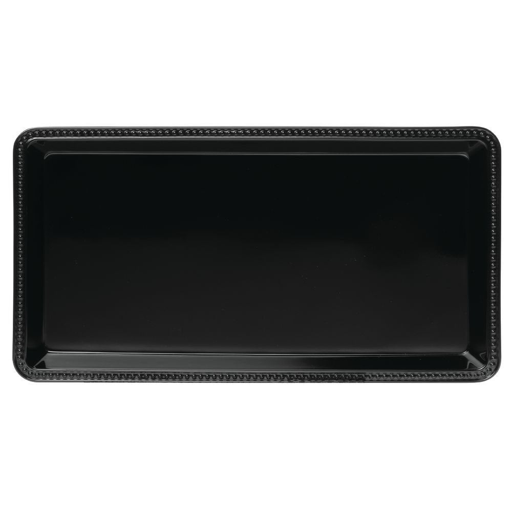 Black Melamine Serving Tray 15"L x 8"W x 2"H by Elite Global Solutions – 15" x 8" x 2", Melamine, Black, Model M1582-B