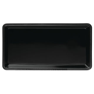 Black Melamine Serving Tray 15"L x 8"W x 2"H by Elite Global Solutions – 15" x 8" x 2", Melamine, Black, Model M1582-B