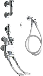 Chicago Faucets 910-GCP Pedal Valve Bed Pan Cleaner with