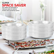 Stock Your Home 240 / 9 Inch / Clear Plates